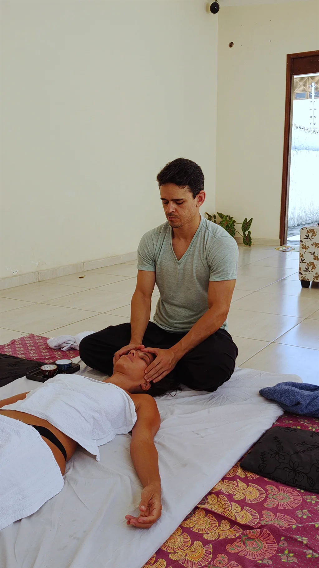 Técnica de massagem facial