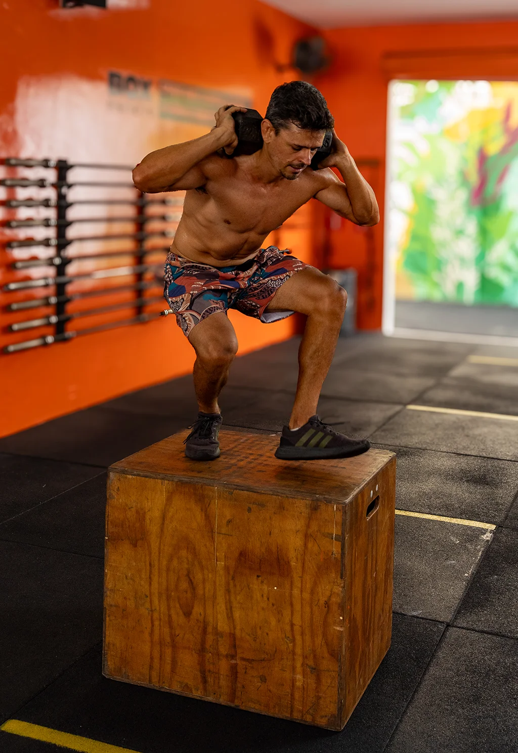 Agachamento com medicine ball